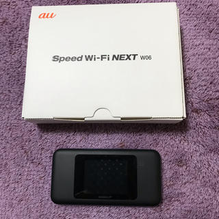 エーユー(au)のspeed wi-fi next w06(PC周辺機器)