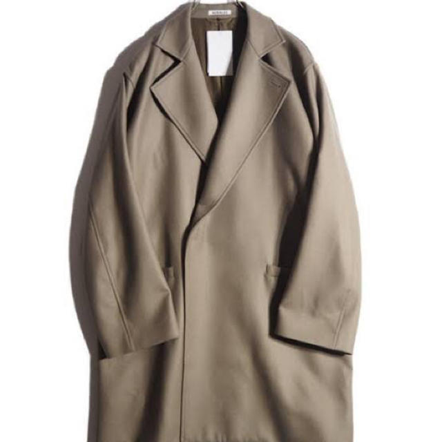 COMOLI(コモリ)のAURALEE LIGHT MELTON OVER COAT 18aw 新品 メンズのジャケット/アウター(チェスターコート)の商品写真