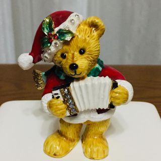 rosier  クリスマス クマさん オブジェ　小物入れ　お値下げ♪(置物)