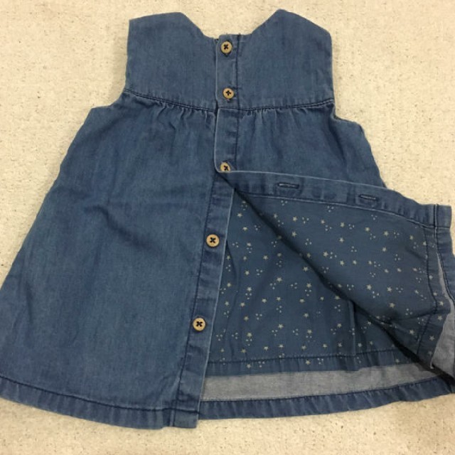 ZARA KIDS(ザラキッズ)のZARAKIDS デニムワンピース キッズ/ベビー/マタニティのベビー服(~85cm)(ワンピース)の商品写真