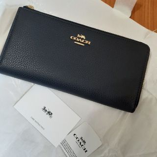 コーチ(COACH)ののりまろ様専用　新品COACH 長財布ペブルド レザー Lジップ (財布)