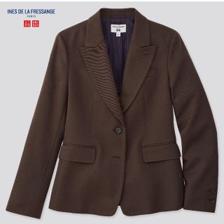 ユニクロ(UNIQLO)のイネス　ウールブレンドジャケット　タグなし(試着のみ)(テーラードジャケット)