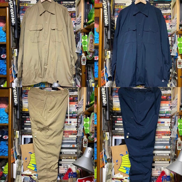 Navy A.H x SSZ WORK SHIRTS/PAINTER PANTS