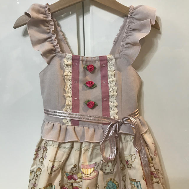 Shirley Temple(シャーリーテンプル)のシャーリーテンプル  110cm ローズティー JSK キッズ/ベビー/マタニティのキッズ服女の子用(90cm~)(ワンピース)の商品写真