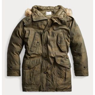 ダブルアールエル(RRL)の新品*RRL*ファートリム　カモ　パーカー*M*　ダブルアールエル(ミリタリージャケット)