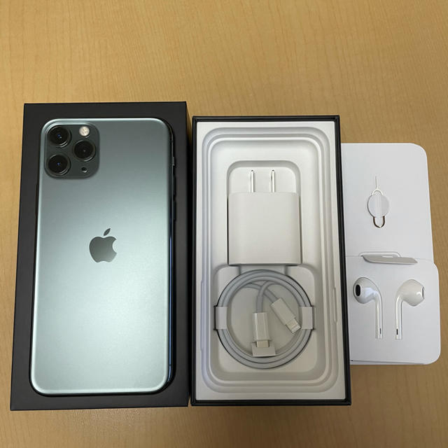 ☆美品☆iPhone11 pro 256GB SIMフリー ミッドナイトグリーン - www ...