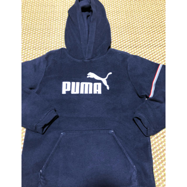 PUMA(プーマ)のpuma パーカー130 紺色 キッズ/ベビー/マタニティのキッズ服男の子用(90cm~)(ジャケット/上着)の商品写真