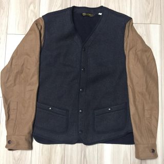 フィグベル(PHIGVEL)のphigvel shooting jacket 40 navy brown(ミリタリージャケット)