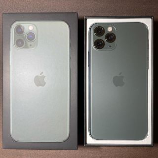 アイフォーン(iPhone)のiPhone11Pro/256GB/SIMフリー/ミッドナイトグリーン(スマートフォン本体)