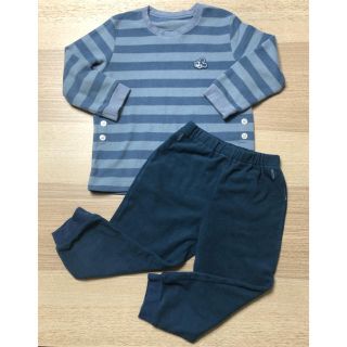 ディズニー(Disney)のUNIQLO フリース パジャマ 上下 100 ミッキー(パジャマ)