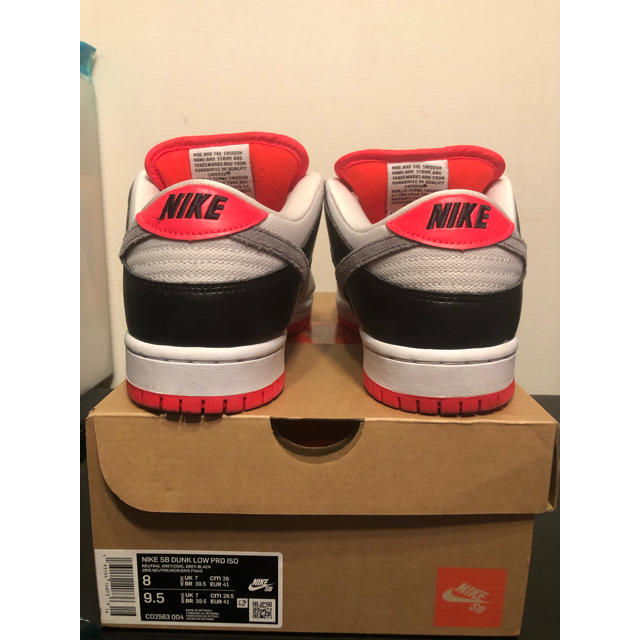 NIKE SB DUNK LOW PRO ISO "infrared"ダンク
