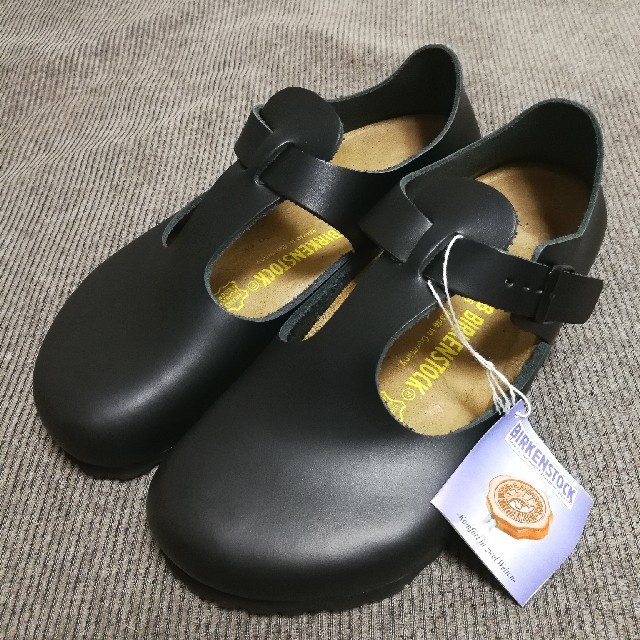 BIRKENSTOCK(ビルケンシュトック)の未使用品 ビルケンシュトック PARIS パリ 38 ブラック レザー レディースの靴/シューズ(サンダル)の商品写真