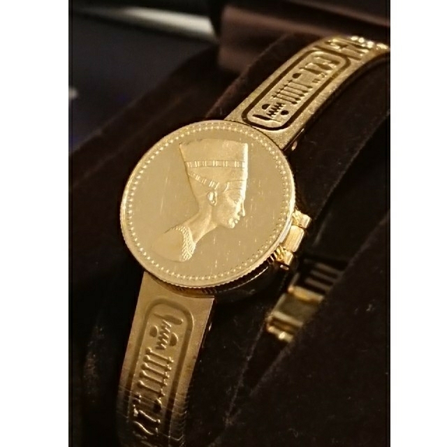 セイコー 黄金のネフェルティティ 22金仕上げコインウォッチ:金時計 セイコー 黄金のネフェルティティ 22金仕上げコインウォッチ:金時計