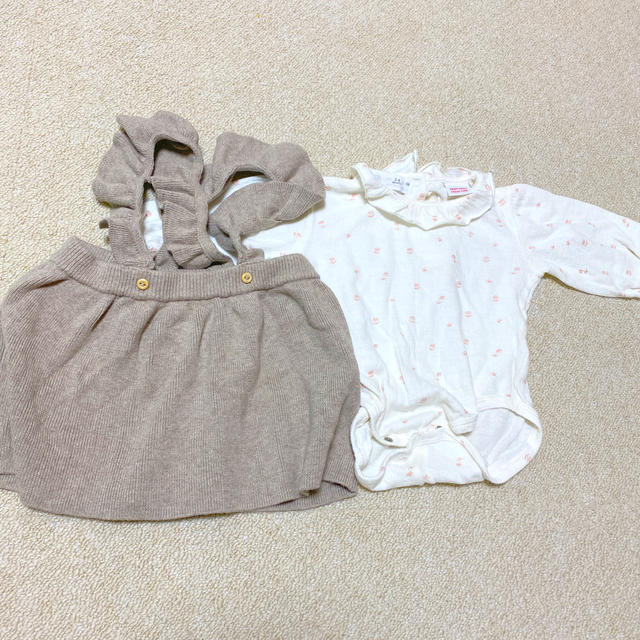 ZARA KIDS(ザラキッズ)のZARA ２点セット3-6month キッズ/ベビー/マタニティのベビー服(~85cm)(ワンピース)の商品写真