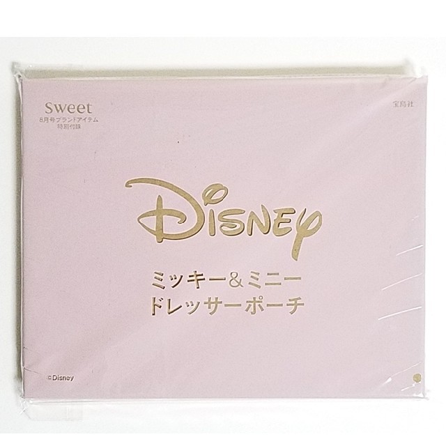 Disney(ディズニー)のsweet 8月 付録 ミッキー&ミニー ドレッサーポーチ レディースのファッション小物(ポーチ)の商品写真