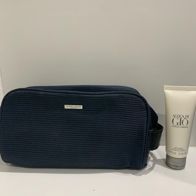 Giorgio Armani(ジョルジオアルマーニ)のジョルジオアルマーニ　ハンドポーチ メンズのバッグ(セカンドバッグ/クラッチバッグ)の商品写真