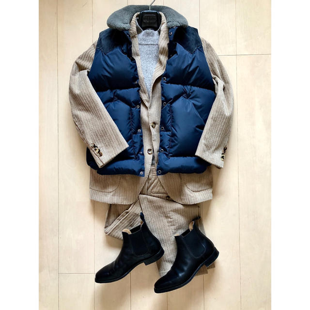 rocky  mountain down vest 40 navy  ダウン