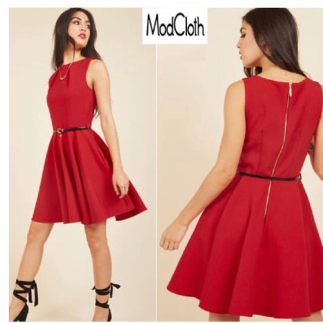 ModCloth(モドクロス)の【新品☆タグ付き】ModCloth ワンピース レディースのワンピース(ひざ丈ワンピース)の商品写真