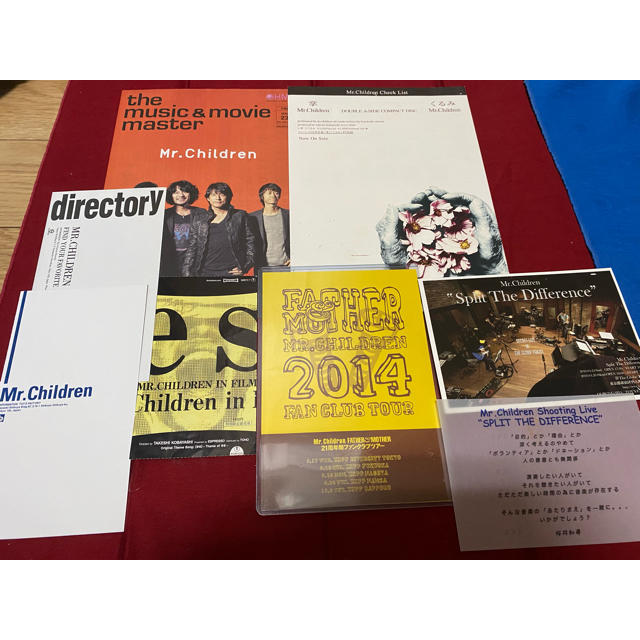 Mr.Children 掌 CDチェックリスト  、21周年祭ウェルカムカード エンタメ/ホビーのタレントグッズ(ミュージシャン)の商品写真