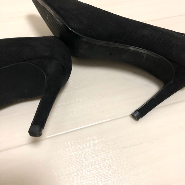 黒 スエードパンプス レディースの靴/シューズ(ハイヒール/パンプス)の商品写真
