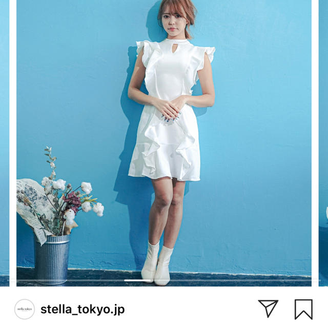 stella toky バックリボンワンピース　韓国　キャバ レディースのワンピース(ひざ丈ワンピース)の商品写真