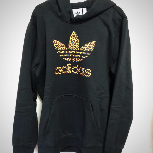 adidas originals レオパード　トレフォイルパーカー