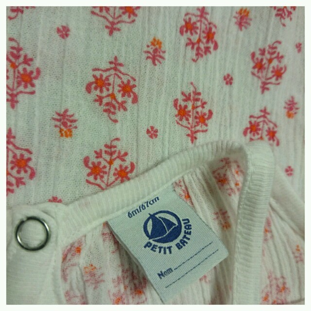 PETIT BATEAU(プチバトー)のプチバトー♥ロンパース ショートオール キッズ/ベビー/マタニティのベビー服(~85cm)(ロンパース)の商品写真