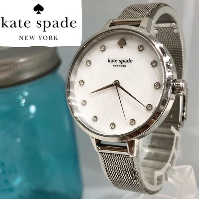 kate spade new york(ケイトスペードニューヨーク)の108 ケイトスペード時計　11Pダイヤ　レディース腕時計　新品電池 レディースのファッション小物(腕時計)の商品写真