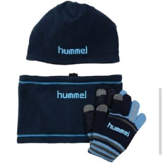 ヒュンメル(hummel)の新品！ヒュンメル hummel ウォームアクセ３点セット ネックウォーマー 手袋(手袋)