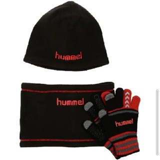 ヒュンメル(hummel)の新品！ヒュンメル hummel ウォームアクセ３点セット 帽子 ネックウォーマー(帽子)