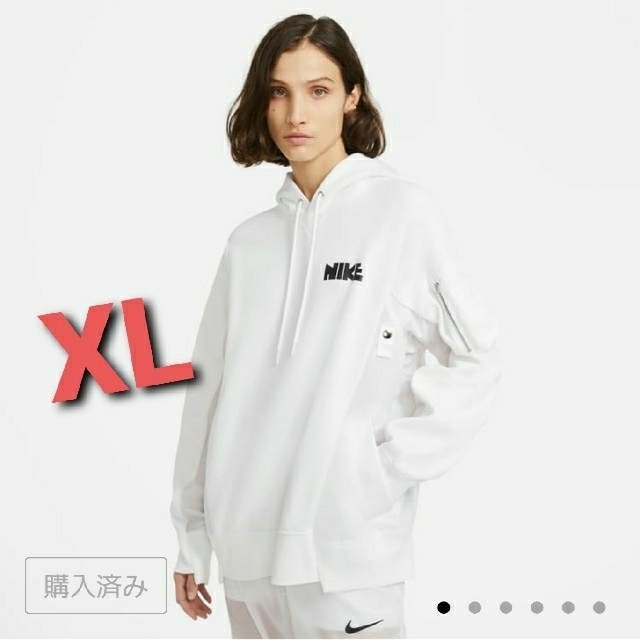 Nike x sacai Hoodie White XL - パーカー