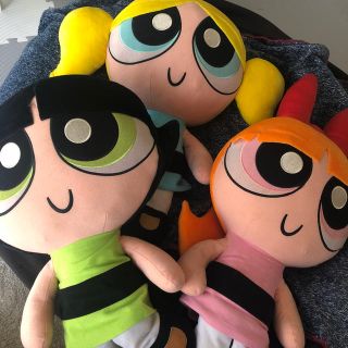 パワーパフガールズ　特大ぬいぐるみ　3体(キャラクターグッズ)