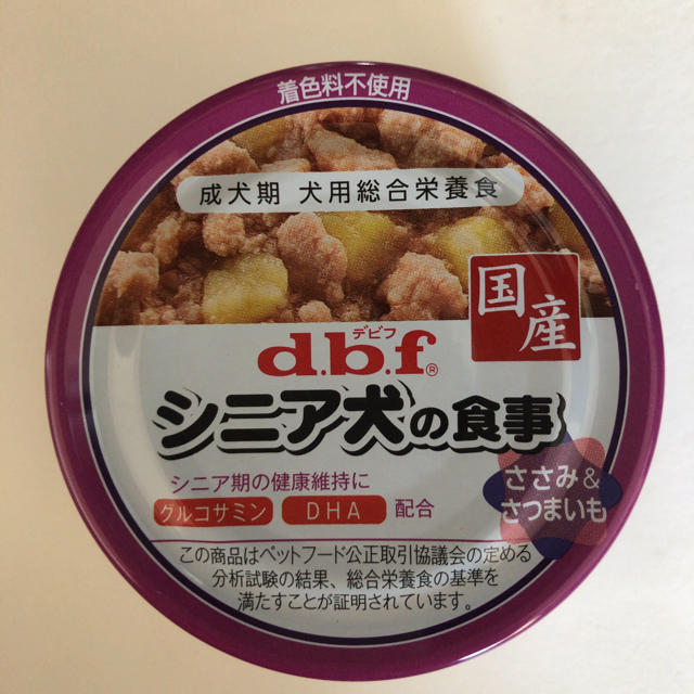 dbf(デビフ)のdbf デビフ缶　シニア　19缶　国産ささみ&さつまいも　85g その他のペット用品(ペットフード)の商品写真