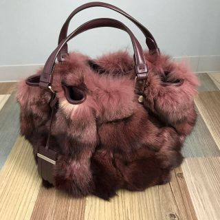 トッズ(TOD'S)のトッズ ファーバッグ(ハンドバッグ)