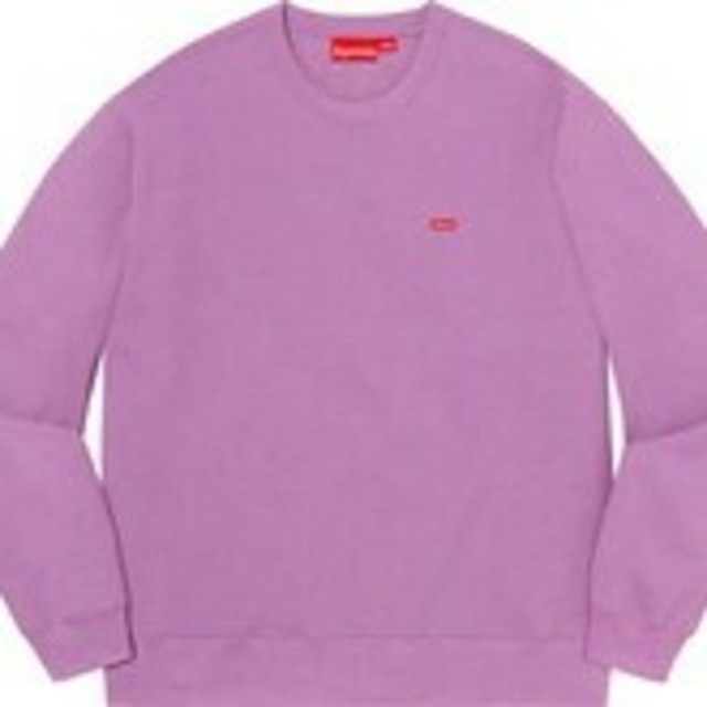 トップスSupreme Small Box Crewneck 紫 Ｌサイズ