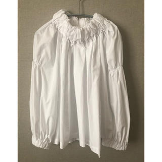 コムデギャルソン(COMME des GARCONS)のコムデギャルソンコムコムruffled neckline blouse(シャツ/ブラウス(長袖/七分))