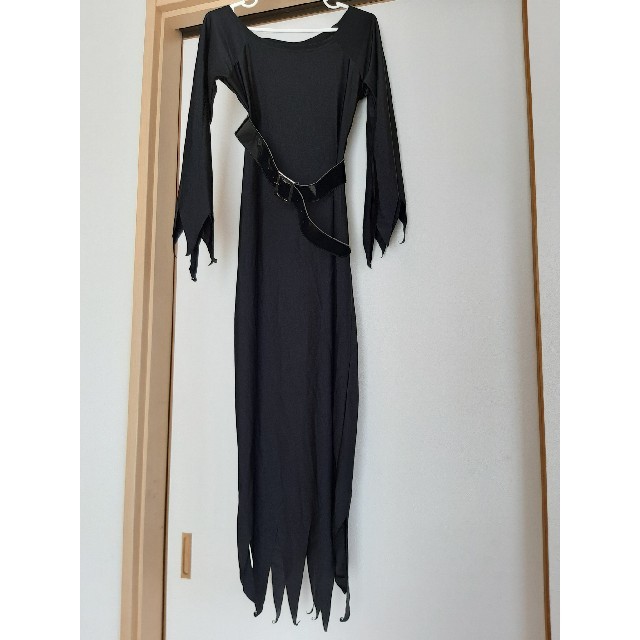 ハロウィン　コスプレ　魔女　ドレス&ベルト エンタメ/ホビーのコスプレ(衣装一式)の商品写真