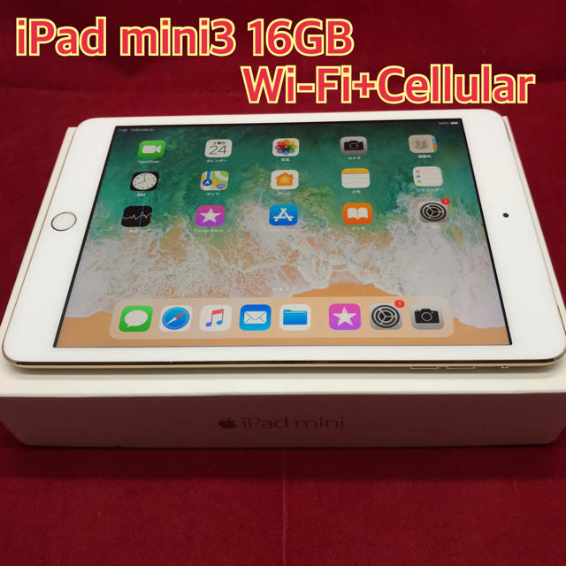 iPad mini3 16GB Wi-Fi+Cellular 美品 | kensysgas.com