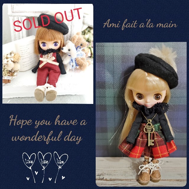 SOLD OUT✩プチブライスアウトフィット♡着回しコーデ♡(チェック