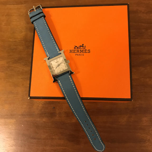 Hermes - すももさま専用 エルメス Hウォッチ ブルージーンの通販 by