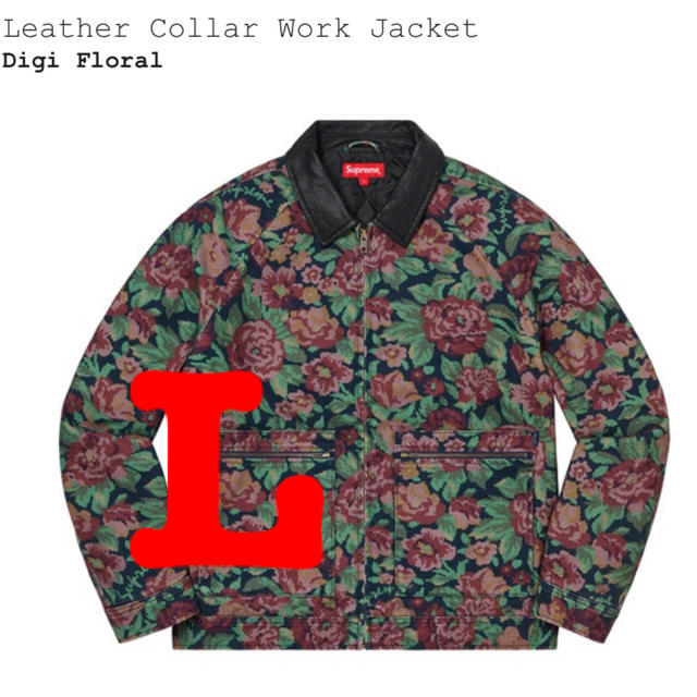 Supreme(シュプリーム)のsupreme leather collar work jacket L メンズのジャケット/アウター(レザージャケット)の商品写真