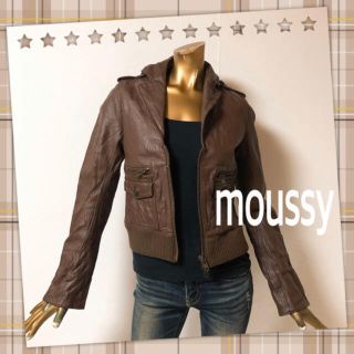 マウジー(moussy)のライダースジャケット　moussy 本革(ライダースジャケット)