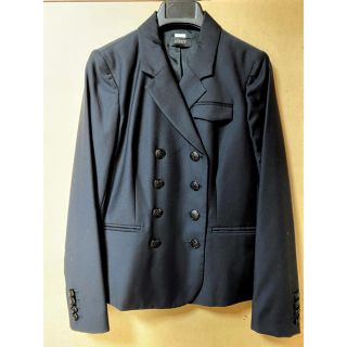 ジェイクルー(J.Crew)のジェイクルー 黒 ダブルジャケット(テーラードジャケット)