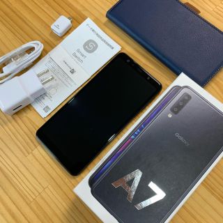 ギャラクシー(Galaxy)のSIMフリーSamsung Galaxy A7 ブラック 64GB (スマートフォン本体)