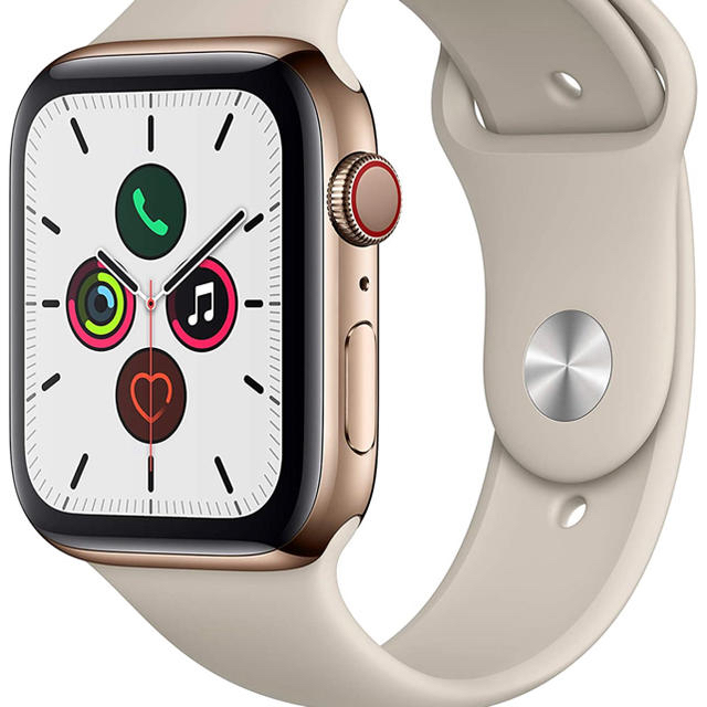 AppleWatch series5 本体 44mmステンレス　ストーンスポーツスマホ/家電/カメラ