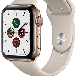 アップルウォッチ(Apple Watch)のAppleWatch series5 本体 44mmステンレス　ストーンスポーツ(その他)