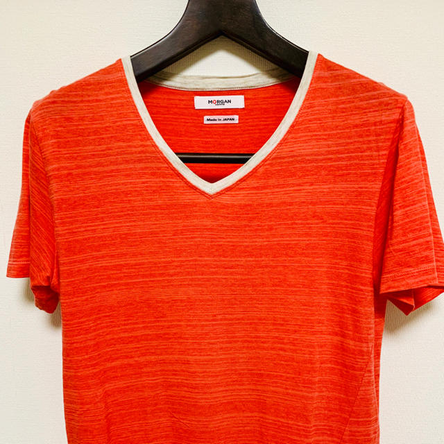 MORGAN HOMME(モルガンオム)のVネックTシャツ メンズのトップス(Tシャツ/カットソー(半袖/袖なし))の商品写真