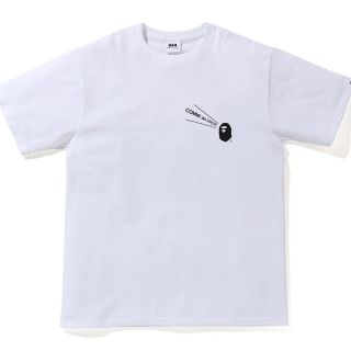 アベイシングエイプ(A BATHING APE)のサイズXL BAPE コムデギャルソン　ホワイト　大阪限定(Tシャツ/カットソー(半袖/袖なし))