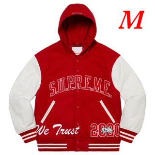 シュプリーム(Supreme)のsupreme  King Hooded Varsity Jacket(スタジャン)