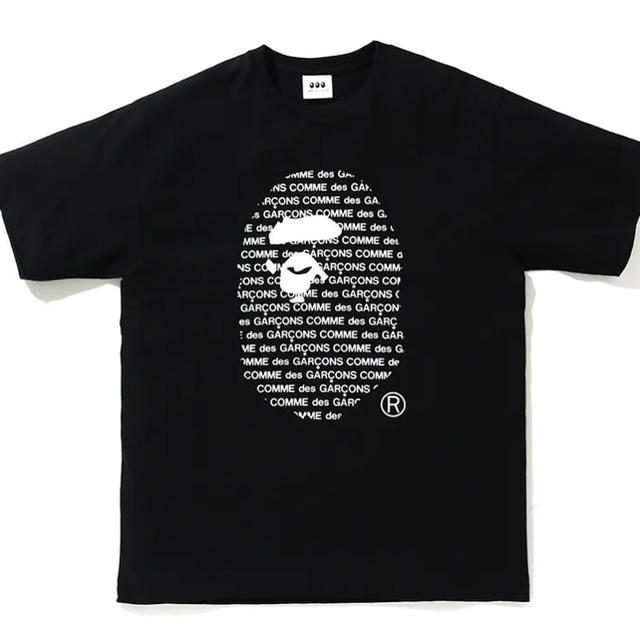 A BATHING APE(アベイシングエイプ)のサイズXL BAPE コムデギャルソン ブラック 大阪限定 メンズのトップス(Tシャツ/カットソー(半袖/袖なし))の商品写真